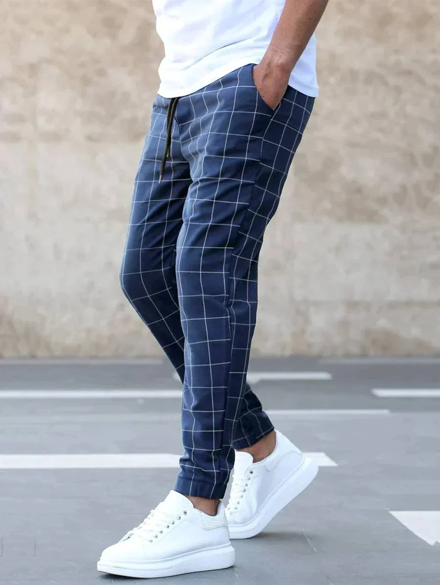 Henry - Élégant pantalon à motif de grille