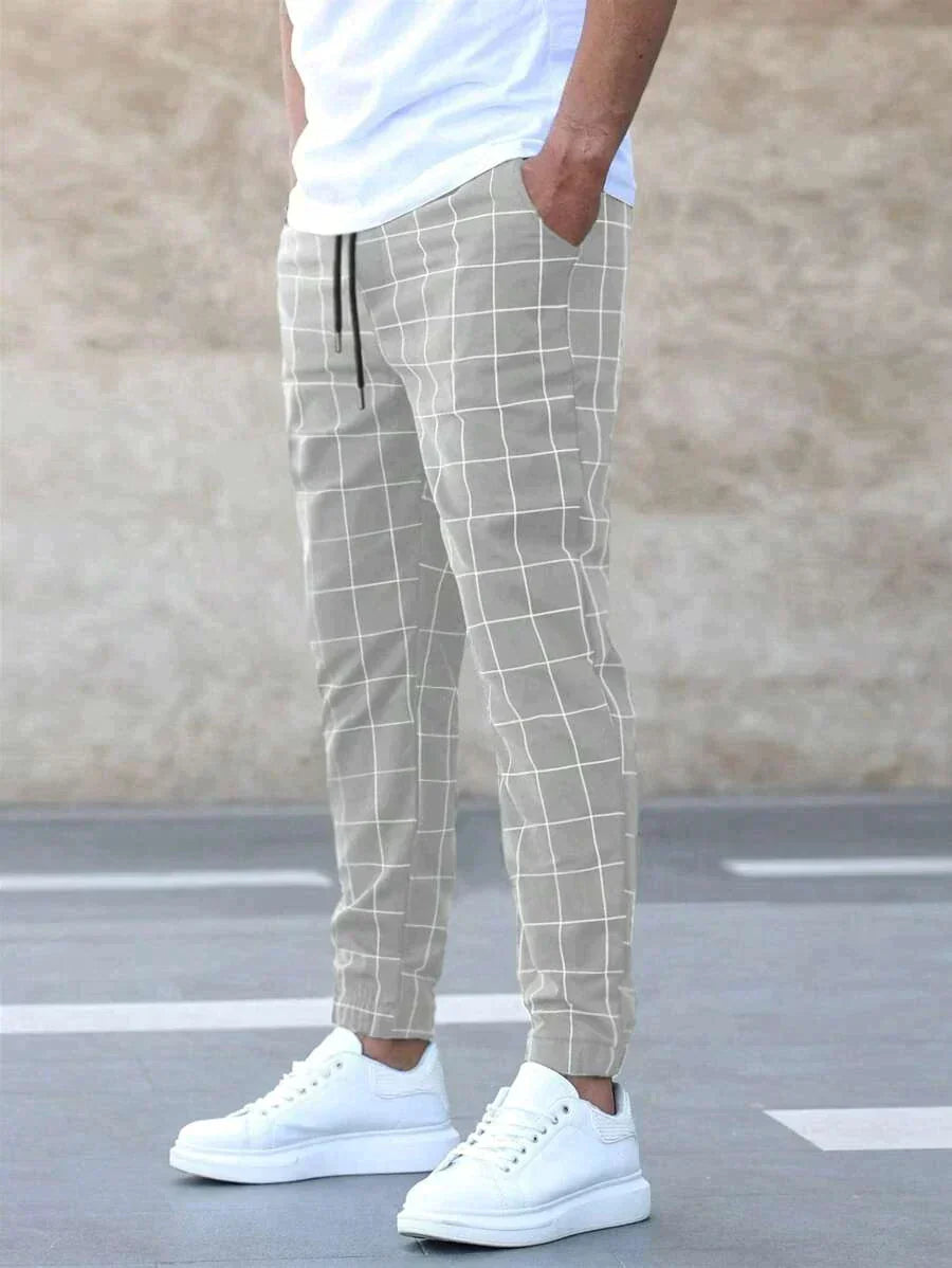 Henry - Élégant pantalon à motif de grille