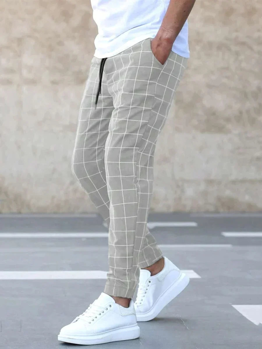 Henry - Élégant pantalon à motif de grille