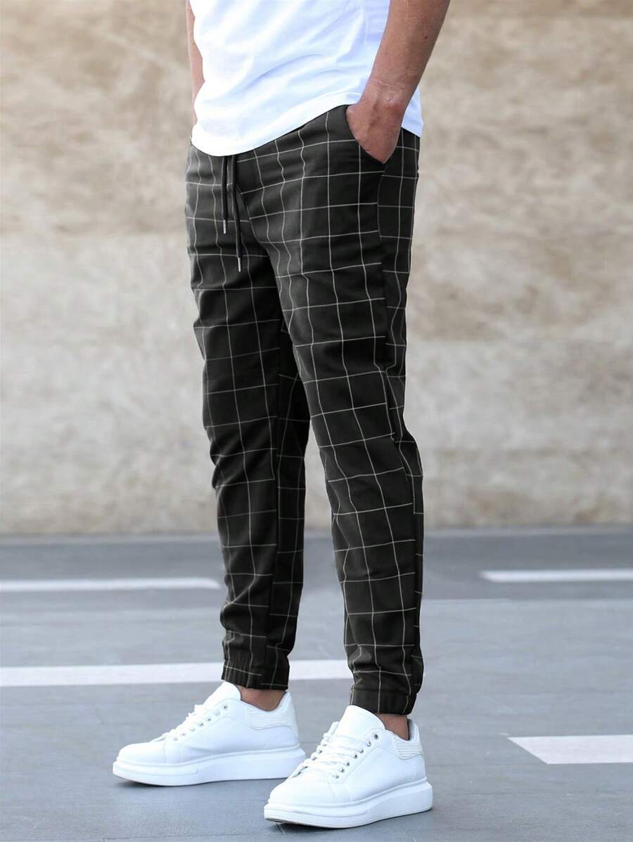 Henry - Élégant pantalon à motif de grille