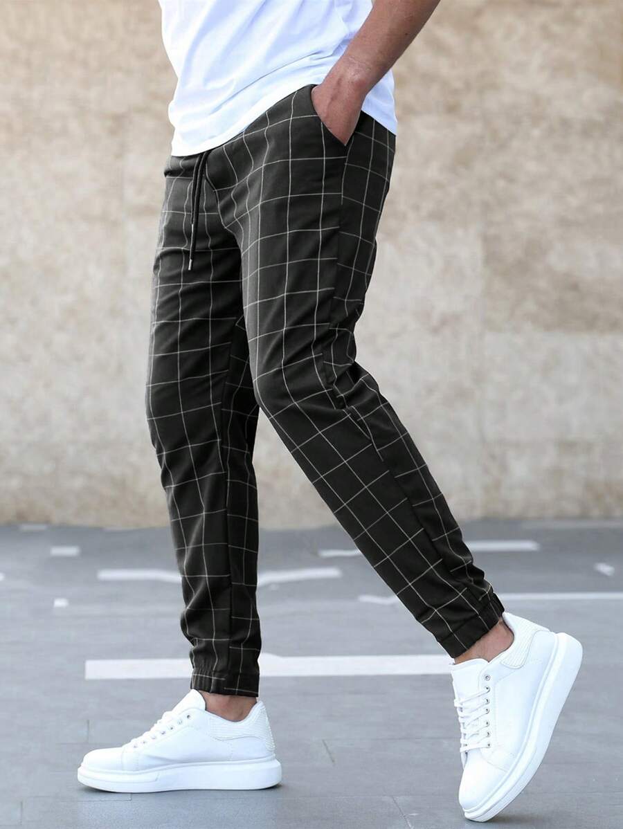 Henry - Élégant pantalon à motif de grille