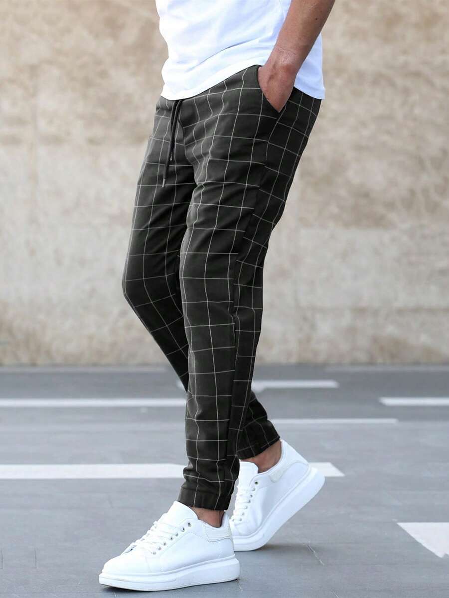 Henry - Élégant pantalon à motif de grille