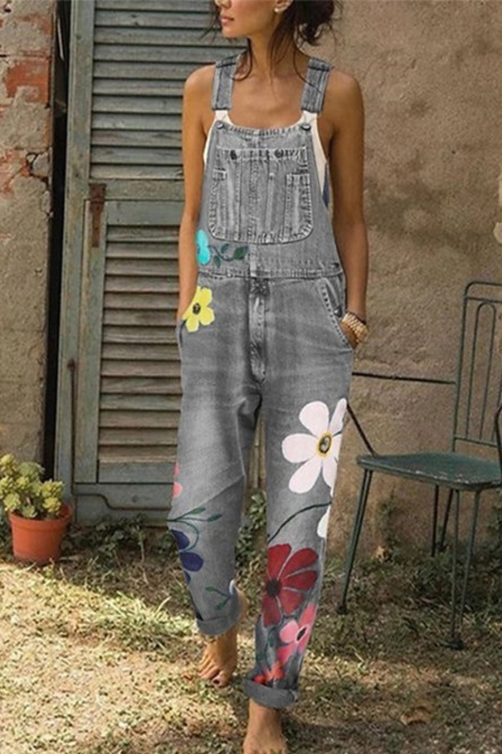 Celestia - Combinaison en denim sans manches