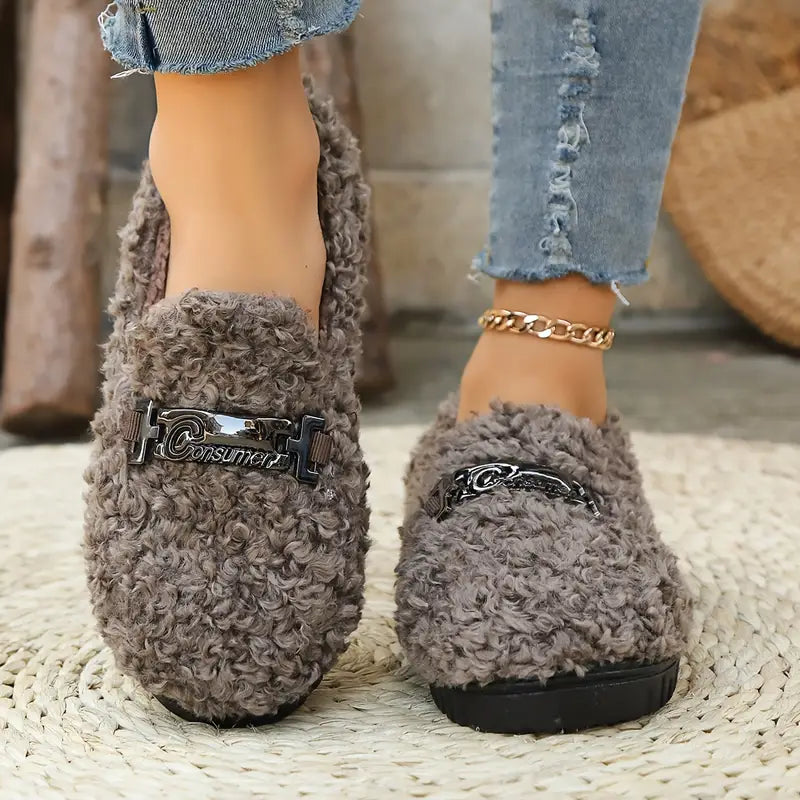 Clotilde | Chaussons confortables Leopard Print
