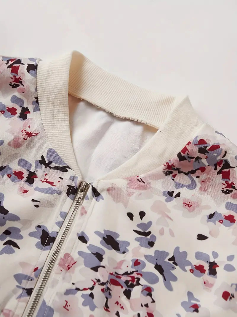 Yori – Veste bomber à motif floral
