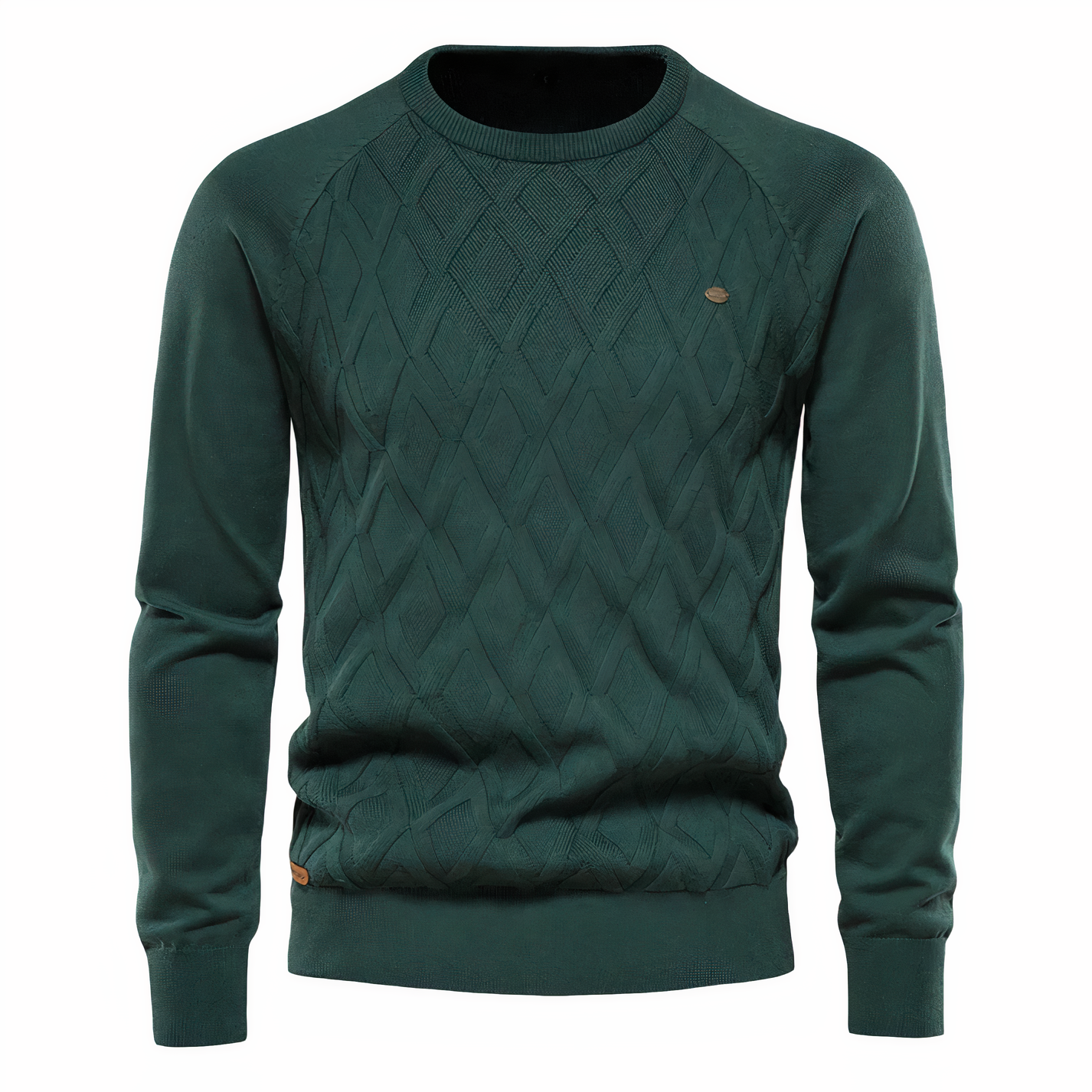 Pull en tricot avec motif en losange pour hommes - Adam