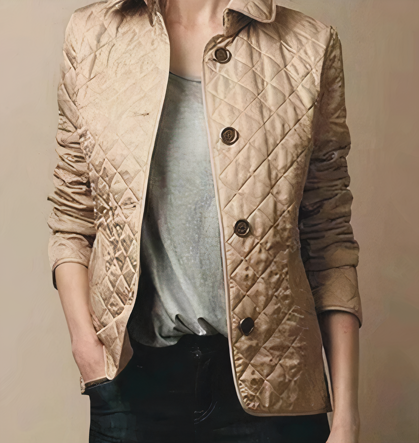 Evelyn - Veste en soie et coton pour femme