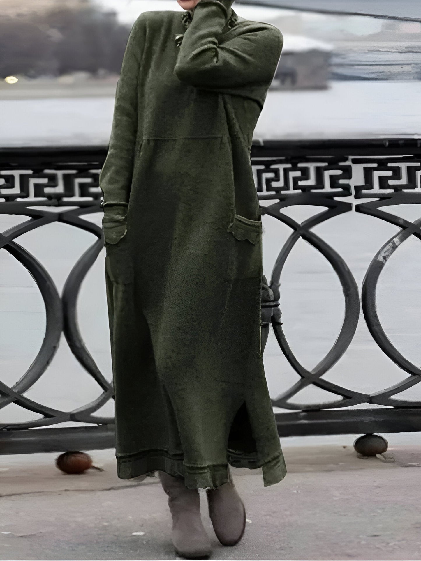 Gala | Robe sweat-shirt en velours confortable