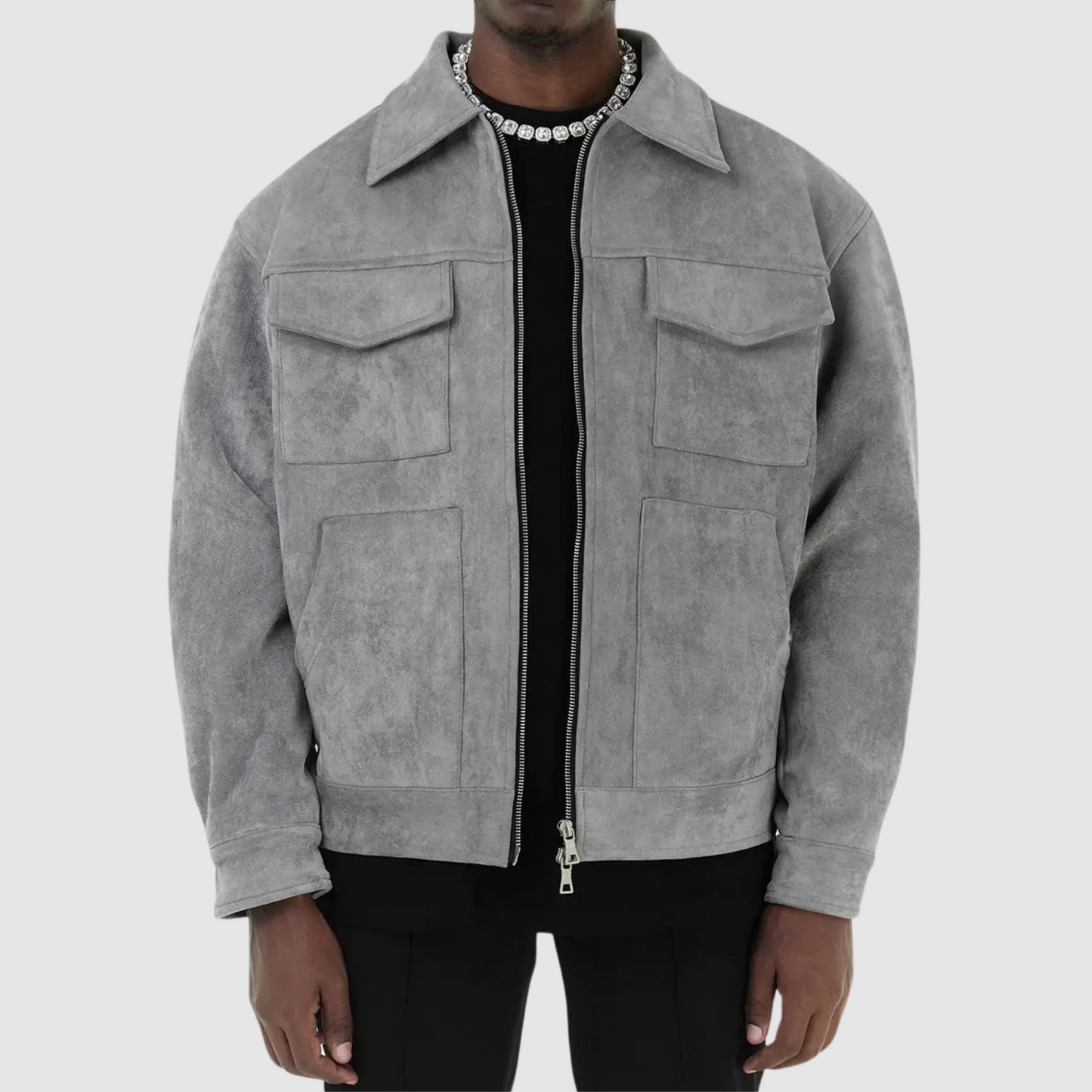 Lionel - Veste de ville classique en daim