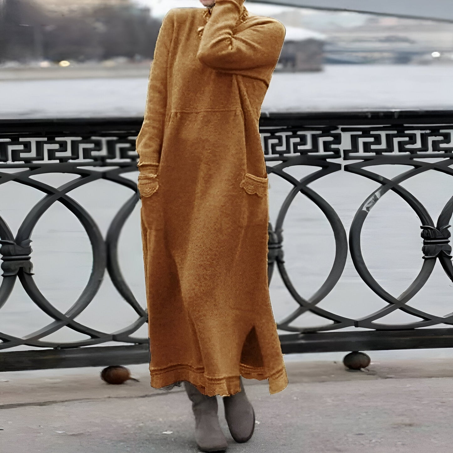 Gala | Robe sweat-shirt en velours confortable