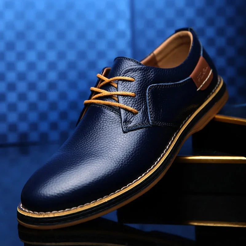 David - Véritables chaussures en cuir pour hommes