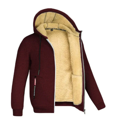 TOMMY - Sweat à capuche zippé en polaire
