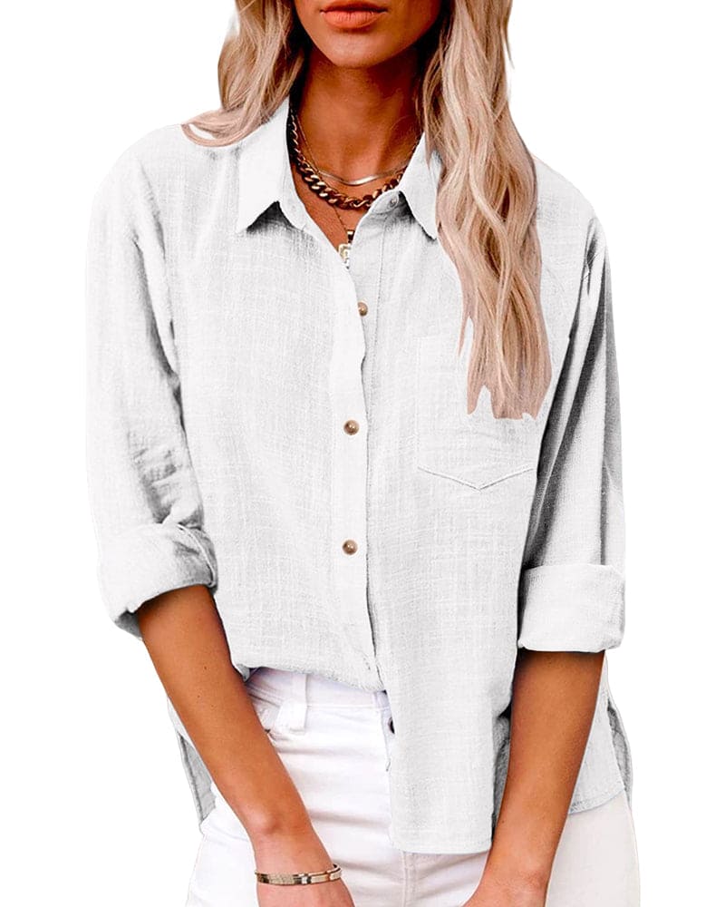 Zuki – Blouse en coton et lin