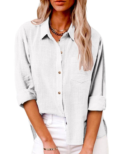 Zuki – Blouse en coton et lin