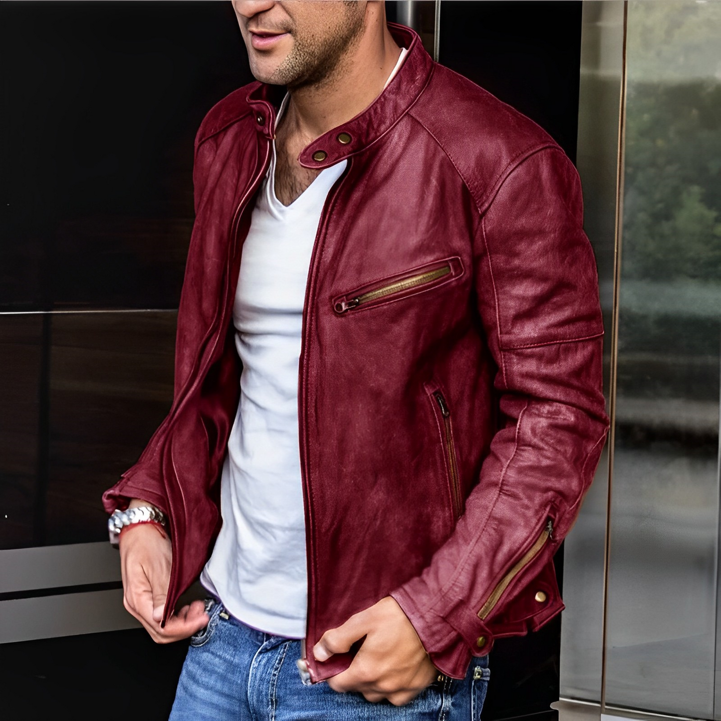 Veste en cuir élégante toute l'année - Dalton