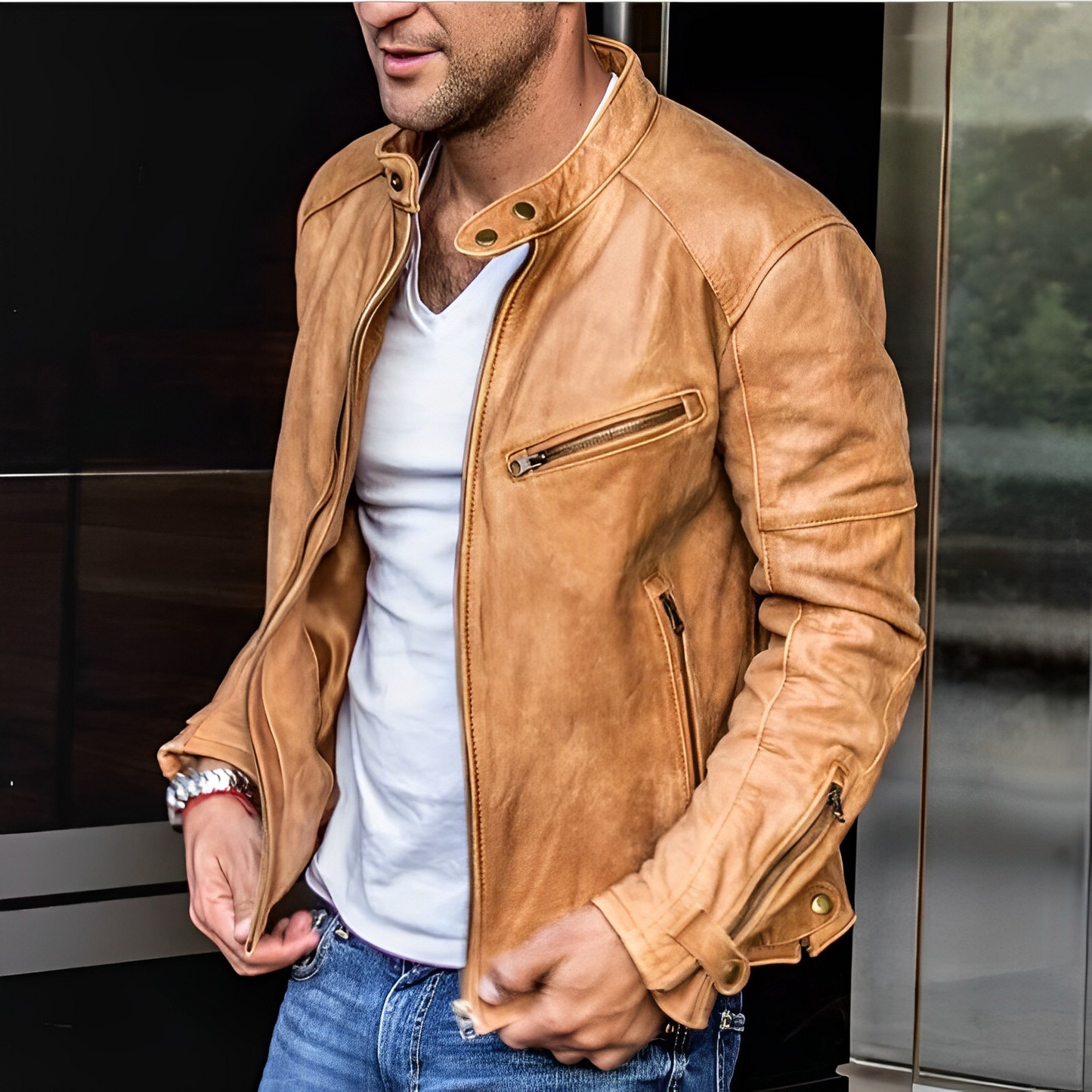 Veste en cuir élégante toute l'année - Dalton