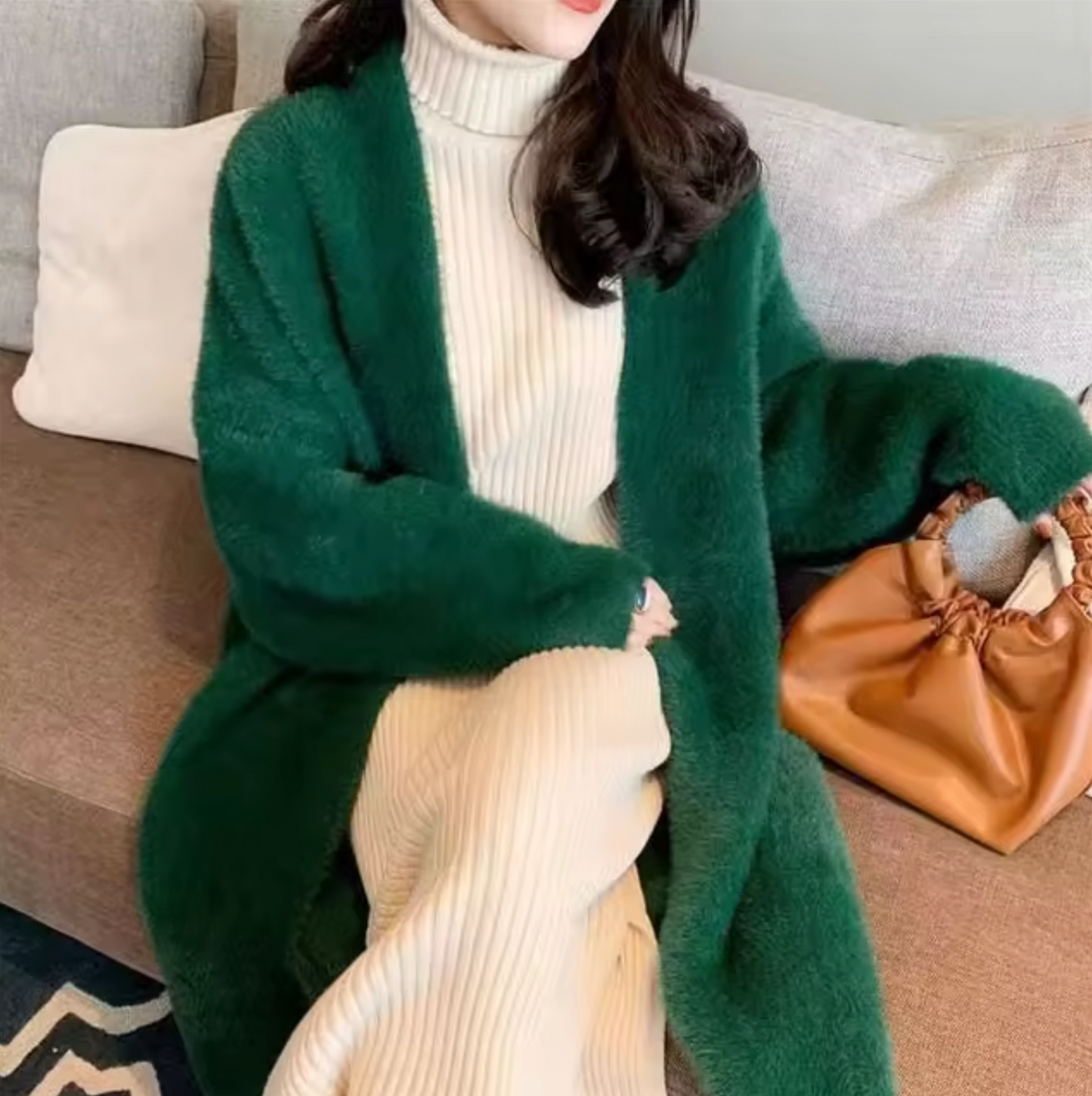 Yassi – Cardigan long en tricot de cachemire