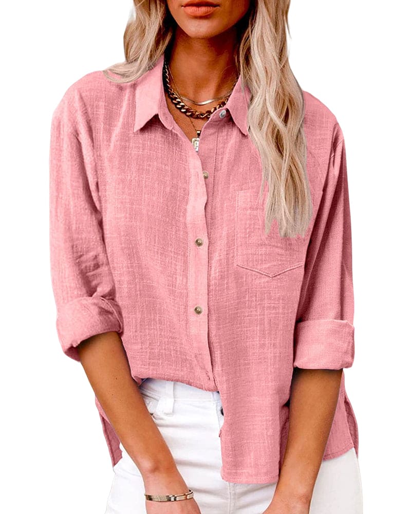 Zuki – Blouse en coton et lin
