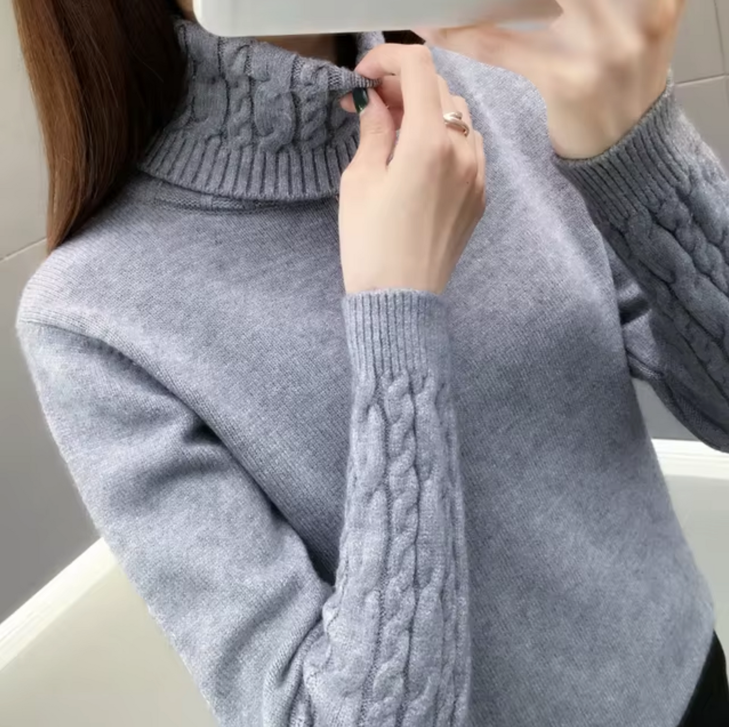 Althea – Pull à col roulé en laine