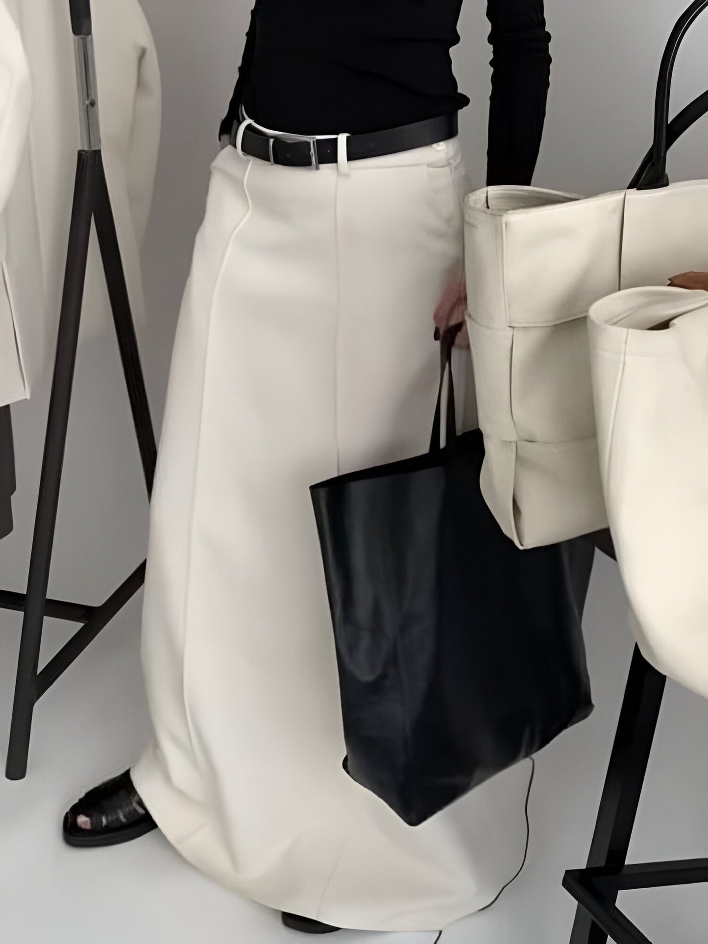 Nadja | Bureau Lady Jupe longue formelle à taille haute pour femme
