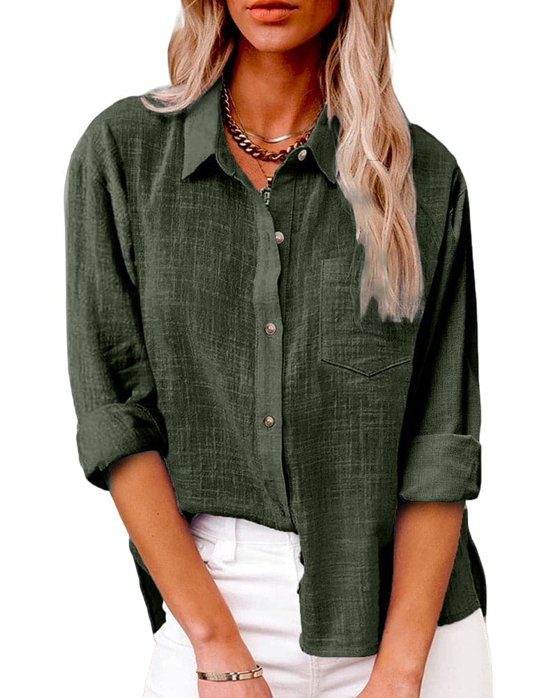 Zuki – Blouse en coton et lin