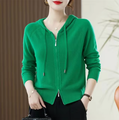 Kiana – Hoodie en cachemire tricoté