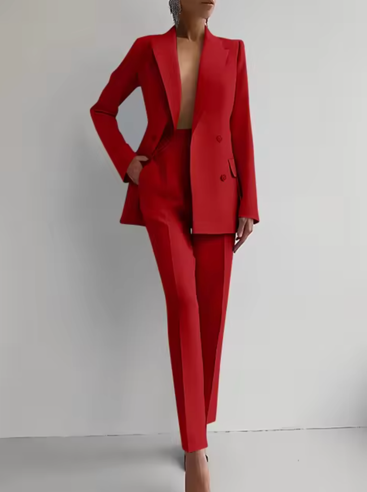 Mariza – Ensemble blazer et pantalon à pinces
