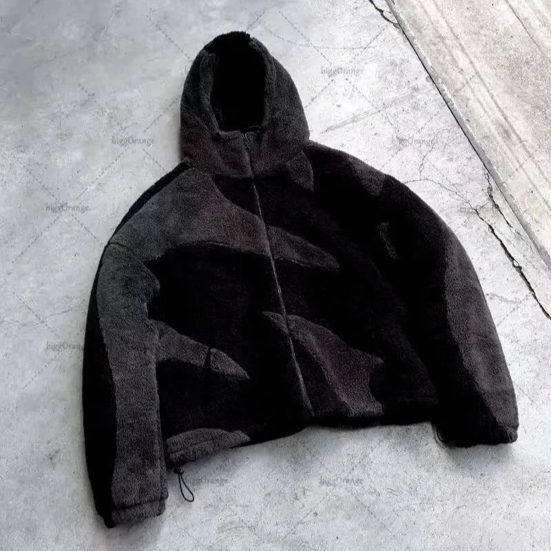 Anton - Veste chaude en laine d'agneau avec fermeture éclair
