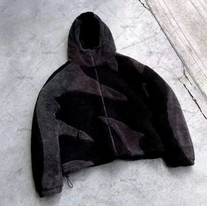 Anton - Veste chaude en laine d'agneau avec fermeture éclair