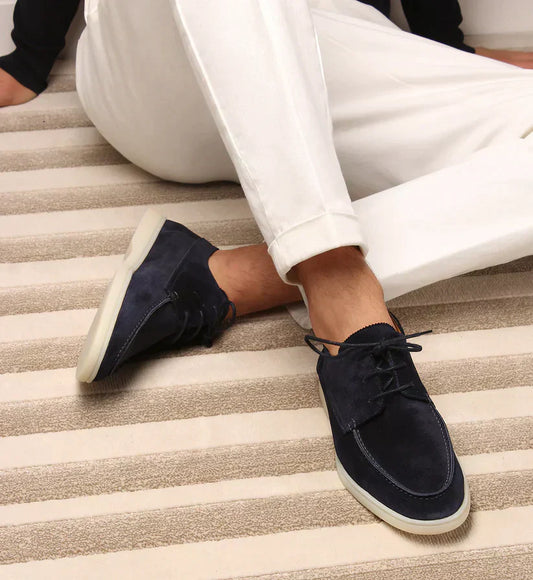 George - Moafer de luxe en cuir pour hommes à lacets