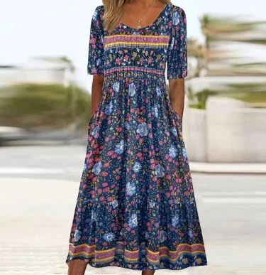 Milanie - Robe de bohème