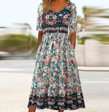 Milanie - Robe de bohème