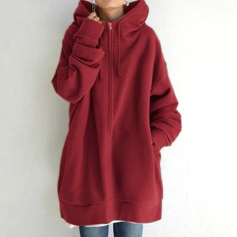 Sweat à capuche oversize pour l'hiver - Cassandra