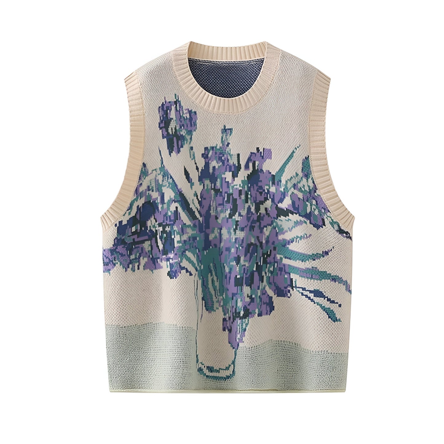 Lavinia | Gilet tricoté de style coréen Pink Peach Blossom