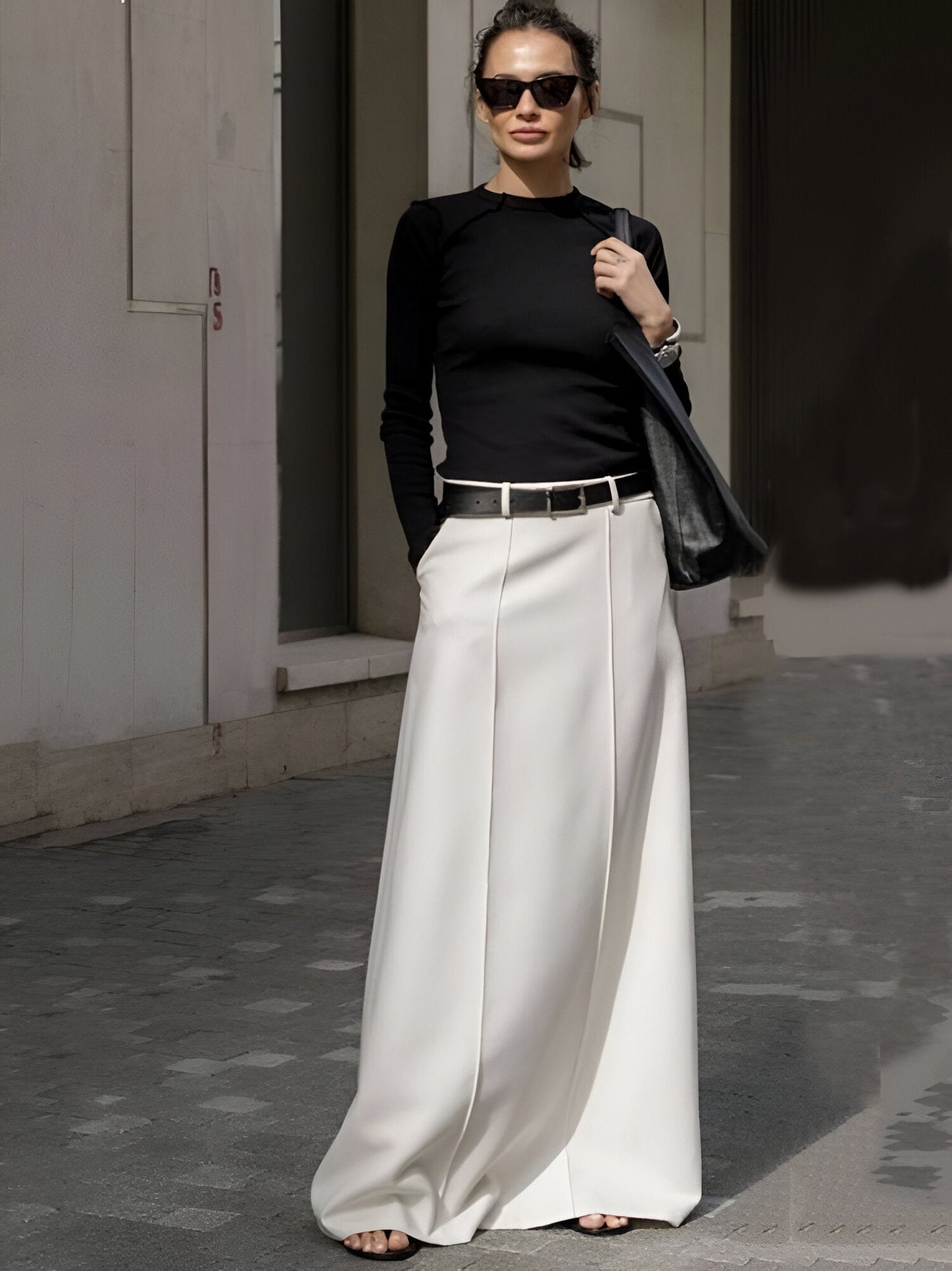 Nadja | Bureau Lady Jupe longue formelle à taille haute pour femme