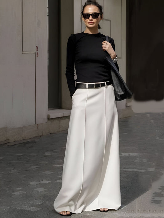Nadja | Bureau Lady Jupe longue formelle à taille haute pour femme