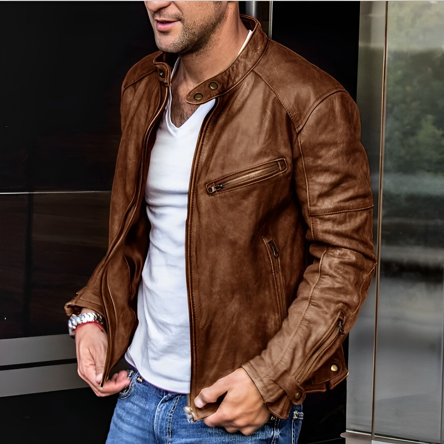 Veste en cuir élégante toute l'année - Dalton