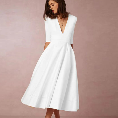 Azmira – Elégante robe midi en ligne A