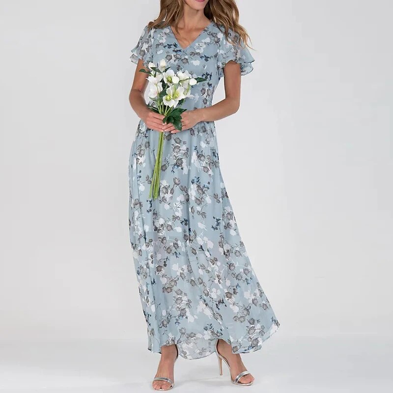 Josephine - Longue robe d'été à motifs floraux