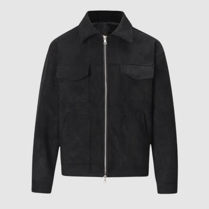 Lionel - Veste de ville classique en daim