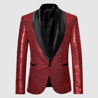 Veste Blazer à Paillettes Pour Hommes