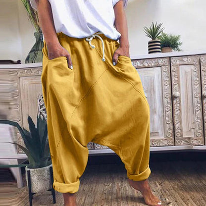 Lyricelle – Élégant pantalon de harem en coton