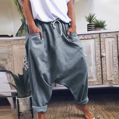 Lyricelle – Élégant pantalon de harem en coton