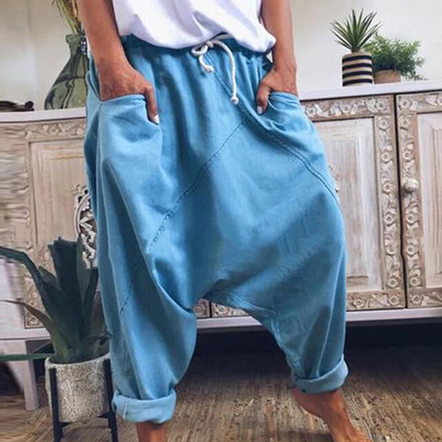 Lyricelle – Élégant pantalon de harem en coton