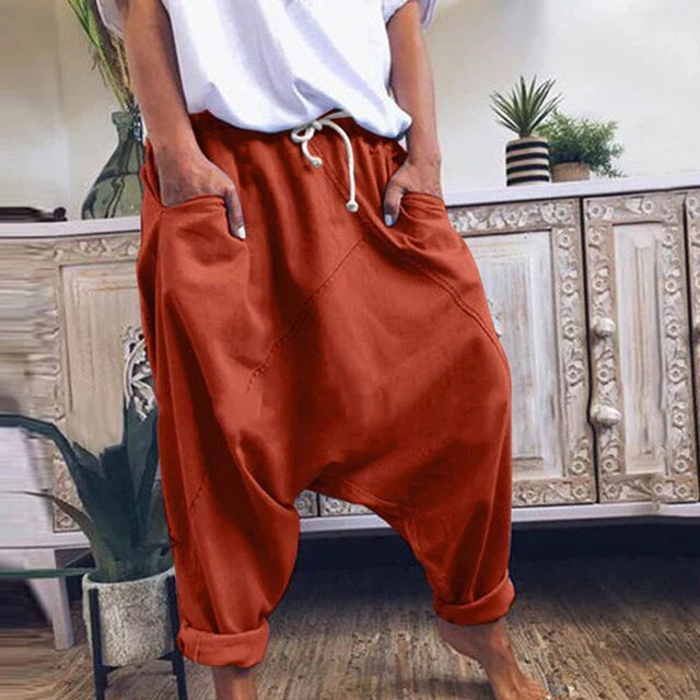 Lyricelle – Élégant pantalon de harem en coton