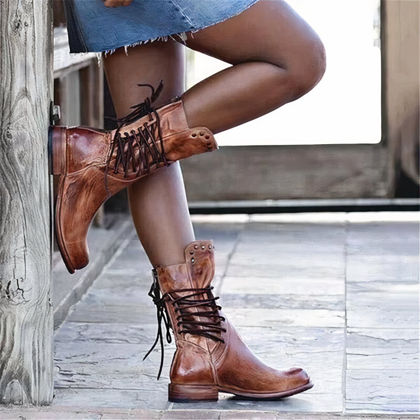 Xenia - Bottes longues en cuir