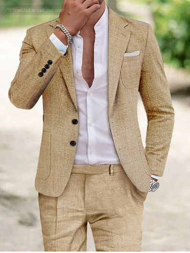Carlo | Elégant costume en lin pour hommes
