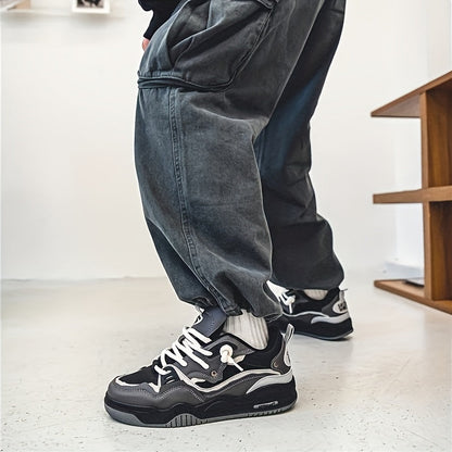 Hanz - Chaussures de sport décontractées à motif géométrique