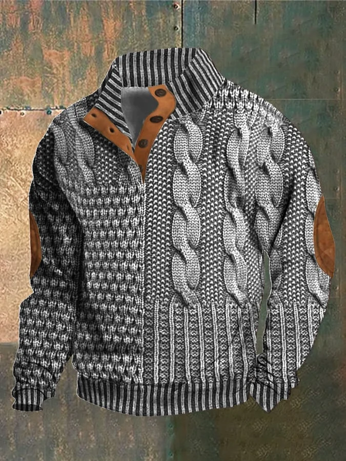 Albert - Pull à col roulé rétro en cachemire pour homme