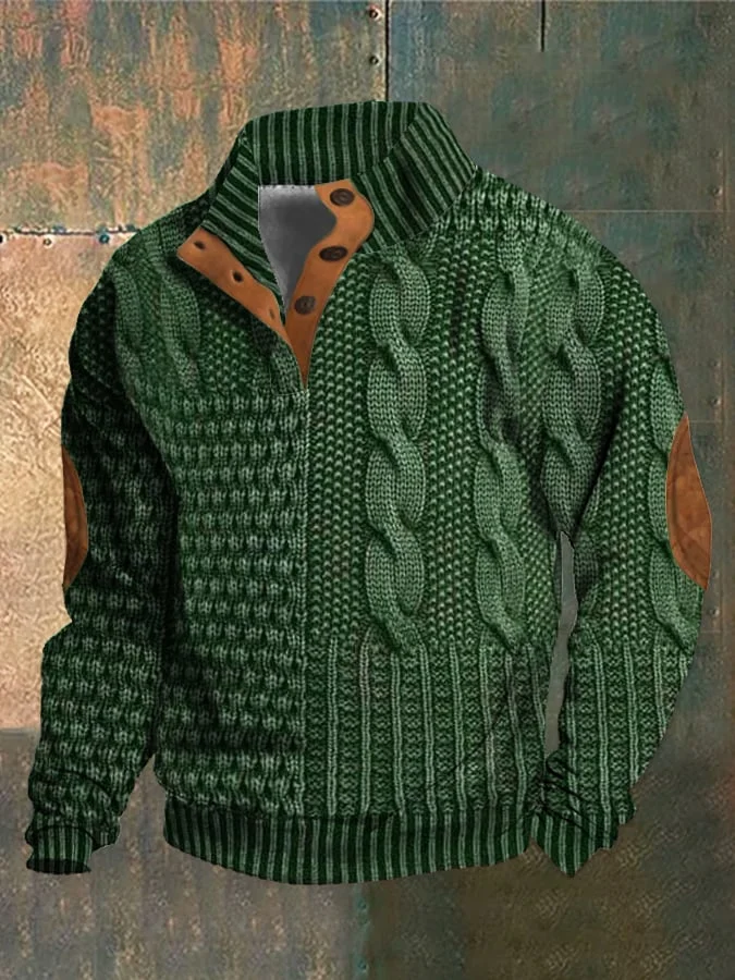 Albert - Pull à col roulé rétro en cachemire pour homme